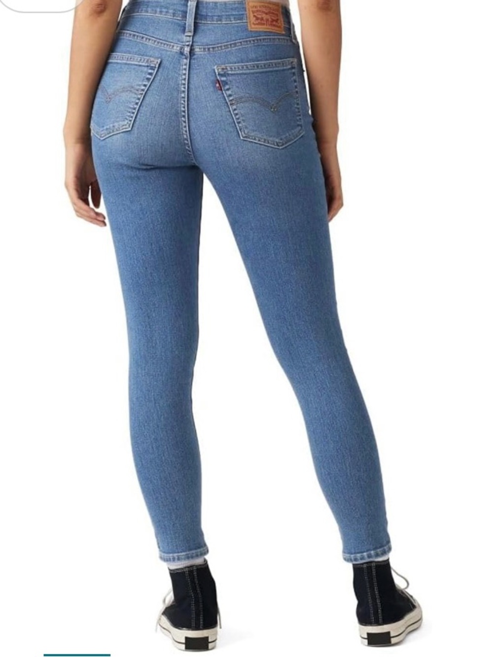 Levi's Women's Skinny Jeans - Light Blue Stretch Denim